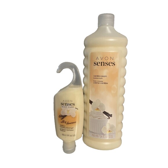 Avon Other - Avon Sense Vanilla Cream Bubble Bath & Showel Gel